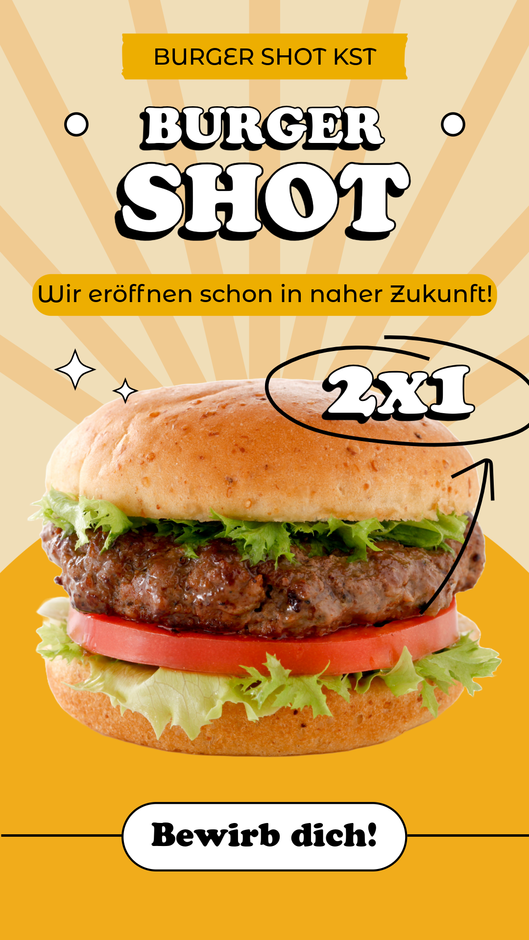 BurgerShot Bewerbungsplakat